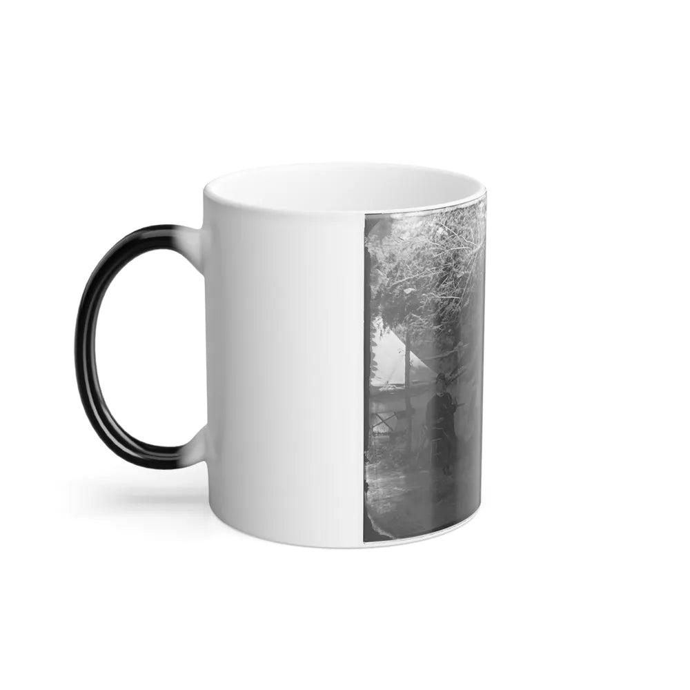 Washington, District of Columbia (Vicinity). Maj. H.H. Humphreys Two Other Officers and Servant (U.S. Civil War) Color Changing Coffee Mug 11oz-Go Mug Yourself