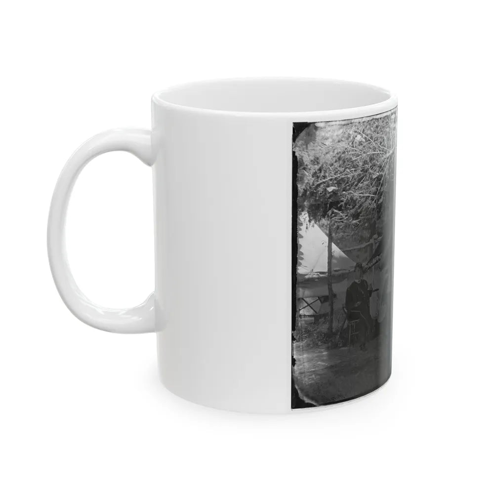 Washington, District Of Columbia (Vicinity). Maj. H.H. Humphreys Two Other Officers And Servant (U.S. Civil War) White Coffee Mug-Go Mug Yourself