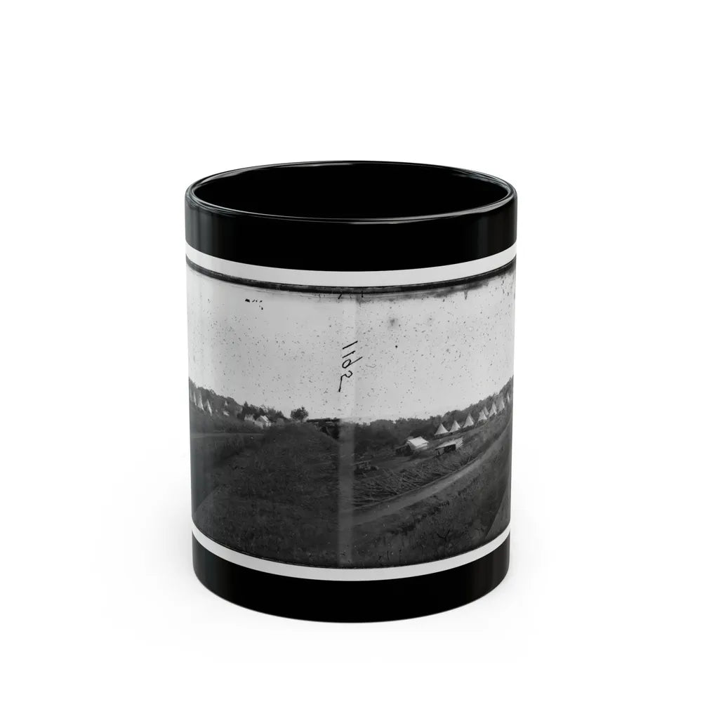 Washington, District Of Columbia. Camp Beside Fort Totten (U.S. Civil War) Black Coffee Mug-11oz-Go Mug Yourself