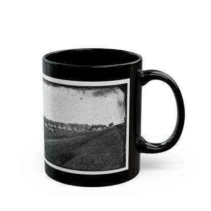 Washington, District Of Columbia. Camp Beside Fort Totten (U.S. Civil War) Black Coffee Mug-Go Mug Yourself