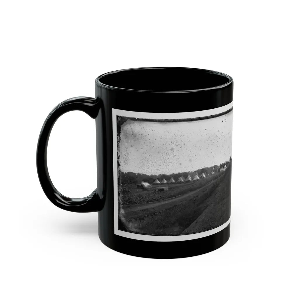 Washington, District Of Columbia. Camp Beside Fort Totten (U.S. Civil War) Black Coffee Mug-Go Mug Yourself