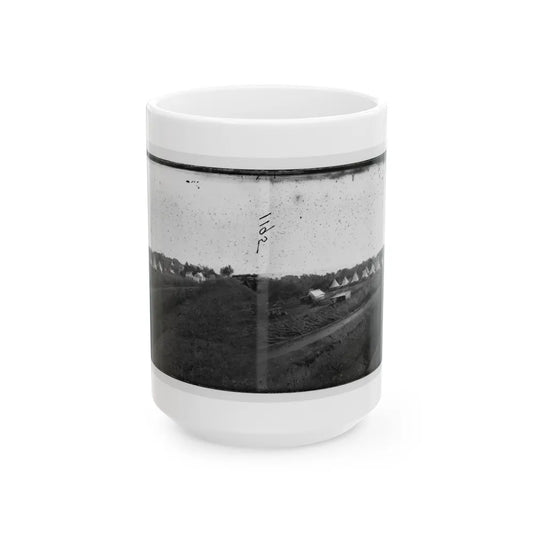 Washington, District Of Columbia. Camp Beside Fort Totten (U.S. Civil War) White Coffee Mug-15oz-Go Mug Yourself