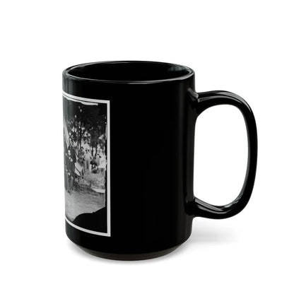 Washington, District Of Columbia. Gen. Jefferson C. Davis And Staff (U.S. Civil War) Black Coffee Mug-Go Mug Yourself