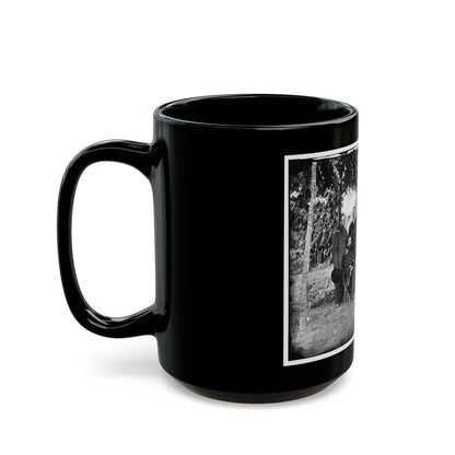 Washington, District Of Columbia. Gen. Jefferson C. Davis And Staff (U.S. Civil War) Black Coffee Mug-Go Mug Yourself