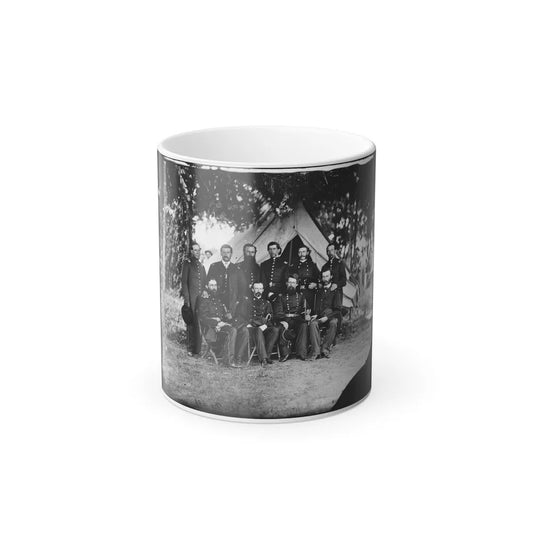Washington, District of Columbia. Gen. Jefferson C. Davis and Staff (U.S. Civil War) Color Changing Coffee Mug 11oz-11oz-Go Mug Yourself