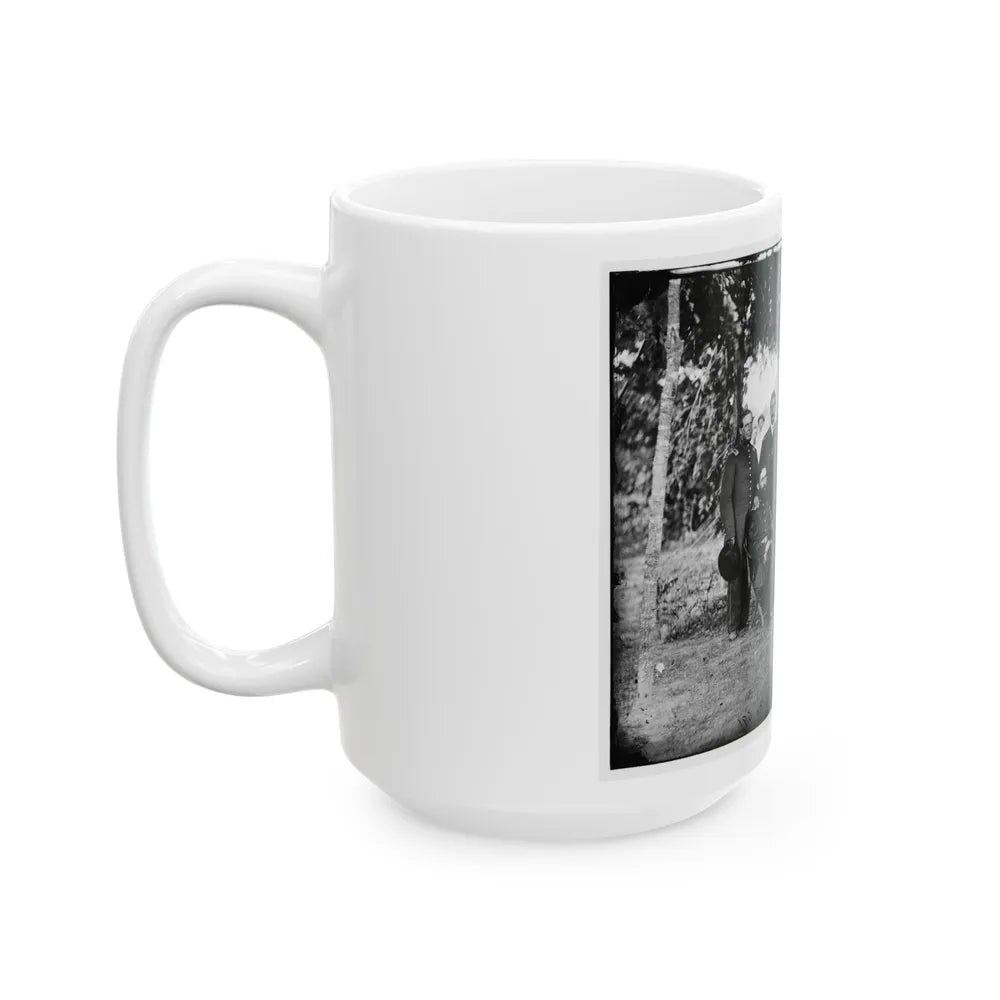 Washington, District Of Columbia. Gen. Jefferson C. Davis And Staff (U.S. Civil War) White Coffee Mug-Go Mug Yourself