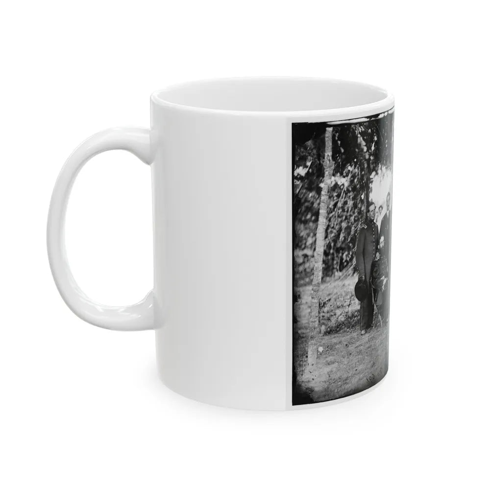 Washington, District Of Columbia. Gen. Jefferson C. Davis And Staff (U.S. Civil War) White Coffee Mug-Go Mug Yourself