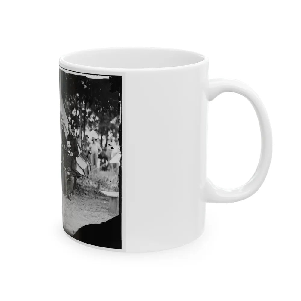 Washington, District Of Columbia. Gen. Jefferson C. Davis And Staff (U.S. Civil War) White Coffee Mug-Go Mug Yourself