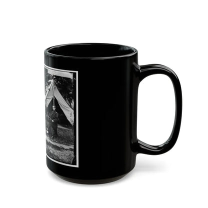 Washington, District Of Columbia. Gen. Napoleon Bonaparte Mclaughlen And Staff (U.S. Civil War) Black Coffee Mug-Go Mug Yourself