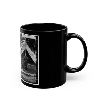 Washington, District Of Columbia. Gen. Napoleon Bonaparte Mclaughlen And Staff (U.S. Civil War) Black Coffee Mug-Go Mug Yourself