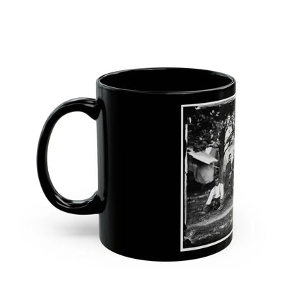 Washington, District Of Columbia. Gen. Napoleon Bonaparte Mclaughlen And Staff (U.S. Civil War) Black Coffee Mug-Go Mug Yourself