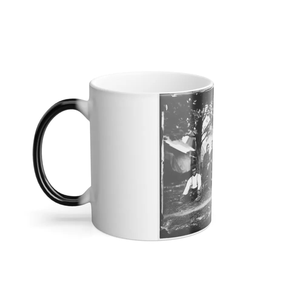 Washington, District of Columbia. Gen. Napoleon Bonaparte Mclaughlen and Staff (U.S. Civil War) Color Changing Coffee Mug 11oz-Go Mug Yourself