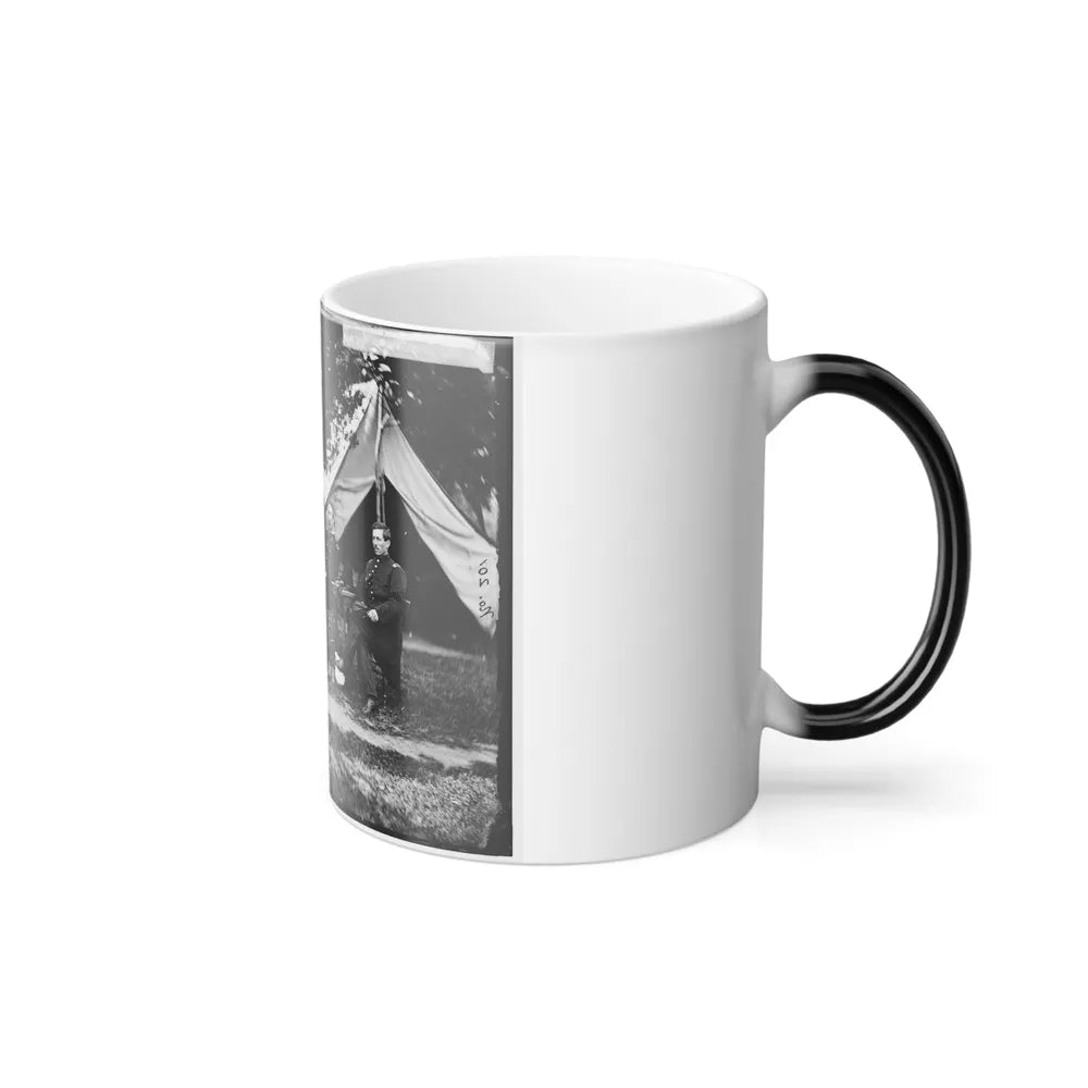Washington, District of Columbia. Gen. Napoleon Bonaparte Mclaughlen and Staff (U.S. Civil War) Color Changing Coffee Mug 11oz-Go Mug Yourself