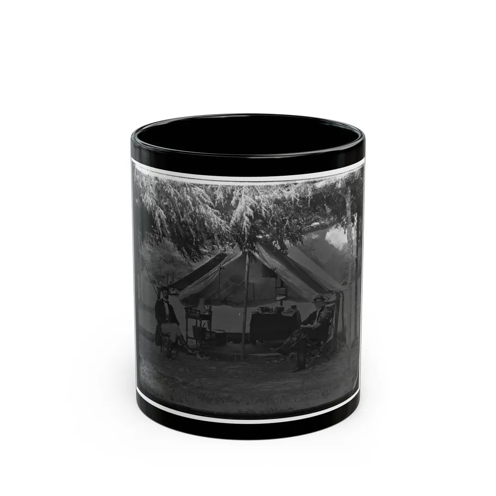 Washington, District Of Columbia. Two Officers Of Gen. Andrew A. Humpreys' Staff (U.S. Civil War) Black Coffee Mug-11oz-Go Mug Yourself