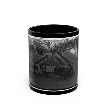 Washington, District Of Columbia. Two Officers Of Gen. Andrew A. Humpreys' Staff (U.S. Civil War) Black Coffee Mug-11oz-Go Mug Yourself