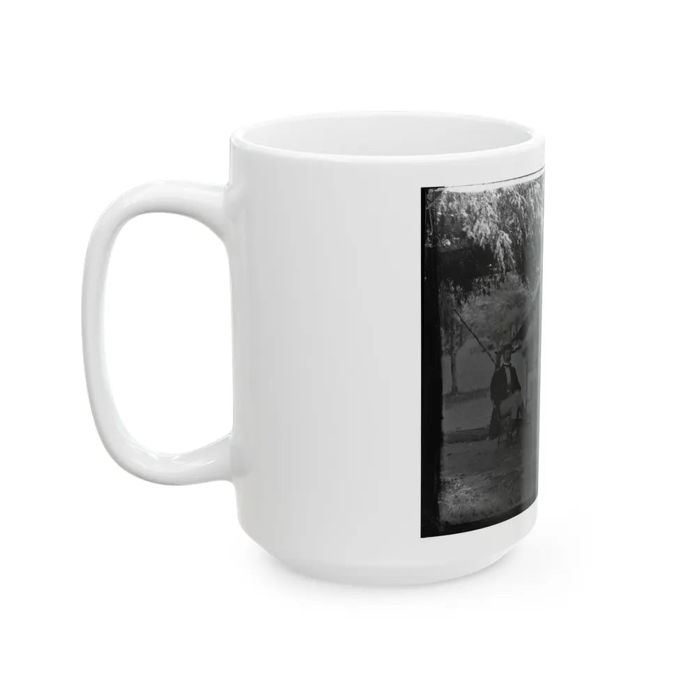 Washington, District Of Columbia. Two Officers Of Gen. Andrew A. Humpreys' Staff (U.S. Civil War) White Coffee Mug-Go Mug Yourself