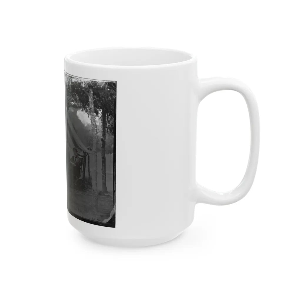 Washington, District Of Columbia. Two Officers Of Gen. Andrew A. Humpreys' Staff (U.S. Civil War) White Coffee Mug-Go Mug Yourself