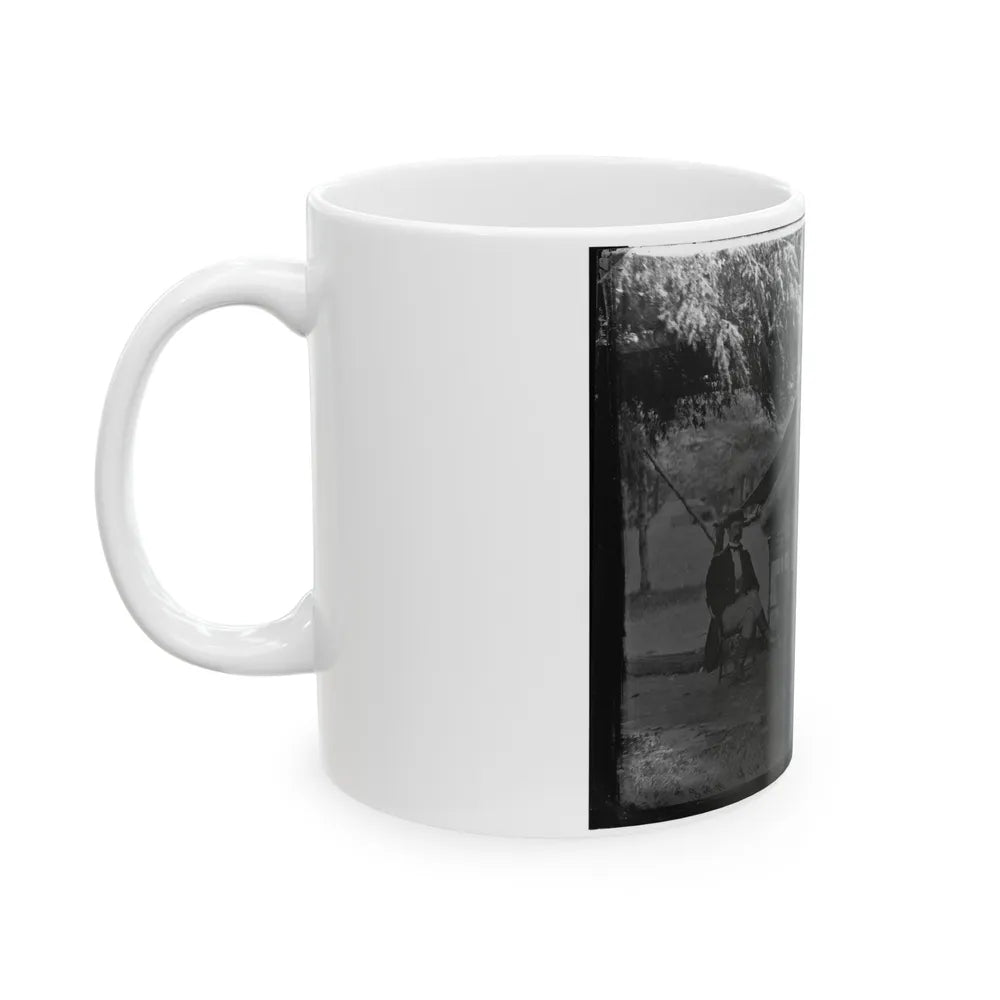 Washington, District Of Columbia. Two Officers Of Gen. Andrew A. Humpreys' Staff (U.S. Civil War) White Coffee Mug-Go Mug Yourself