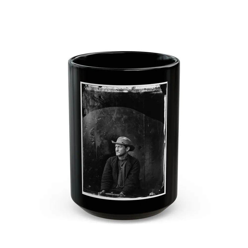 Washington Navy Yard, D.C. Edman Spangler, A Conspirator, In Hat And Manacled (U.S. Civil War) Black Coffee Mug-15oz-Go Mug Yourself