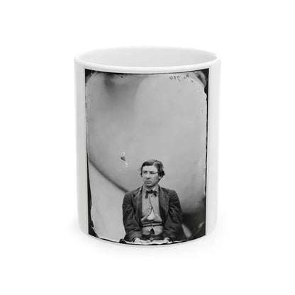 Washington Navy Yard, D.C. David E. Herold, A Conspirator (U.S. Civil War) White Coffee Mug 11oz - Go Mug Yourself