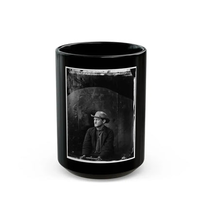 Washington Navy Yard, D.C. Edman Spangler, A  Conspirator,  In Hat And Manacled (U.S. Civil War) Black Coffee Mug 15oz - Go Mug Yourself