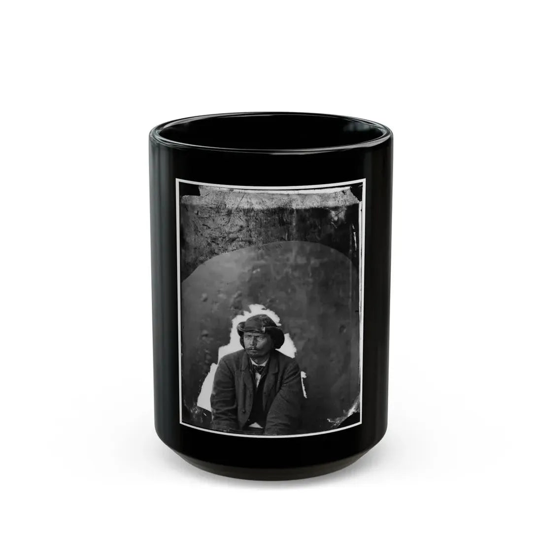 Washington Navy Yard, D.C. George A. Atzerodt, A Conspirator (U.S. Civil War) Black Coffee Mug 15oz - Go Mug Yourself