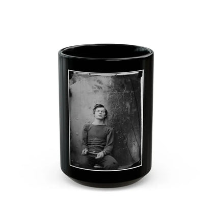 Washington Navy Yard, D.C. Lewis Payne, In Sweater, Seated And Manacled (U.S. Civil War) Black Coffee Mug 15oz - Go Mug Yourself