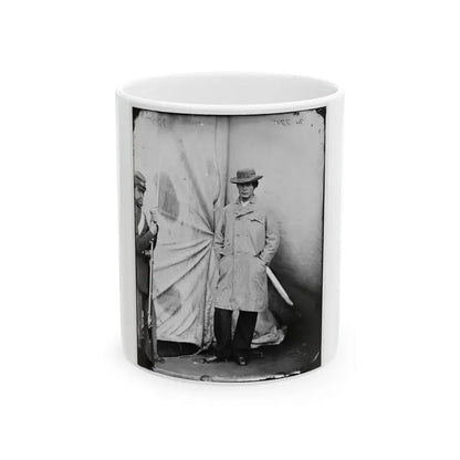 Washington Navy Yard, D.C. Lewis Payne, The Conspirator Who Attacked Secretary Seward, Standing In Overcoat And Hat (U.S. Civil War) White Coffee Mug 11oz - Go Mug Yourself