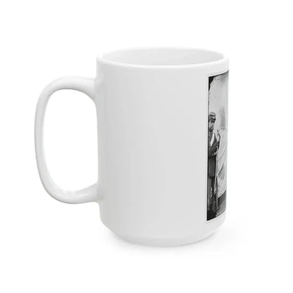 Washington Navy Yard, D.C. Lewis Payne, The Conspirator Who Attacked Secretary Seward, Standing In Overcoat And Hat (U.S. Civil War) White Coffee Mug - Go Mug Yourself