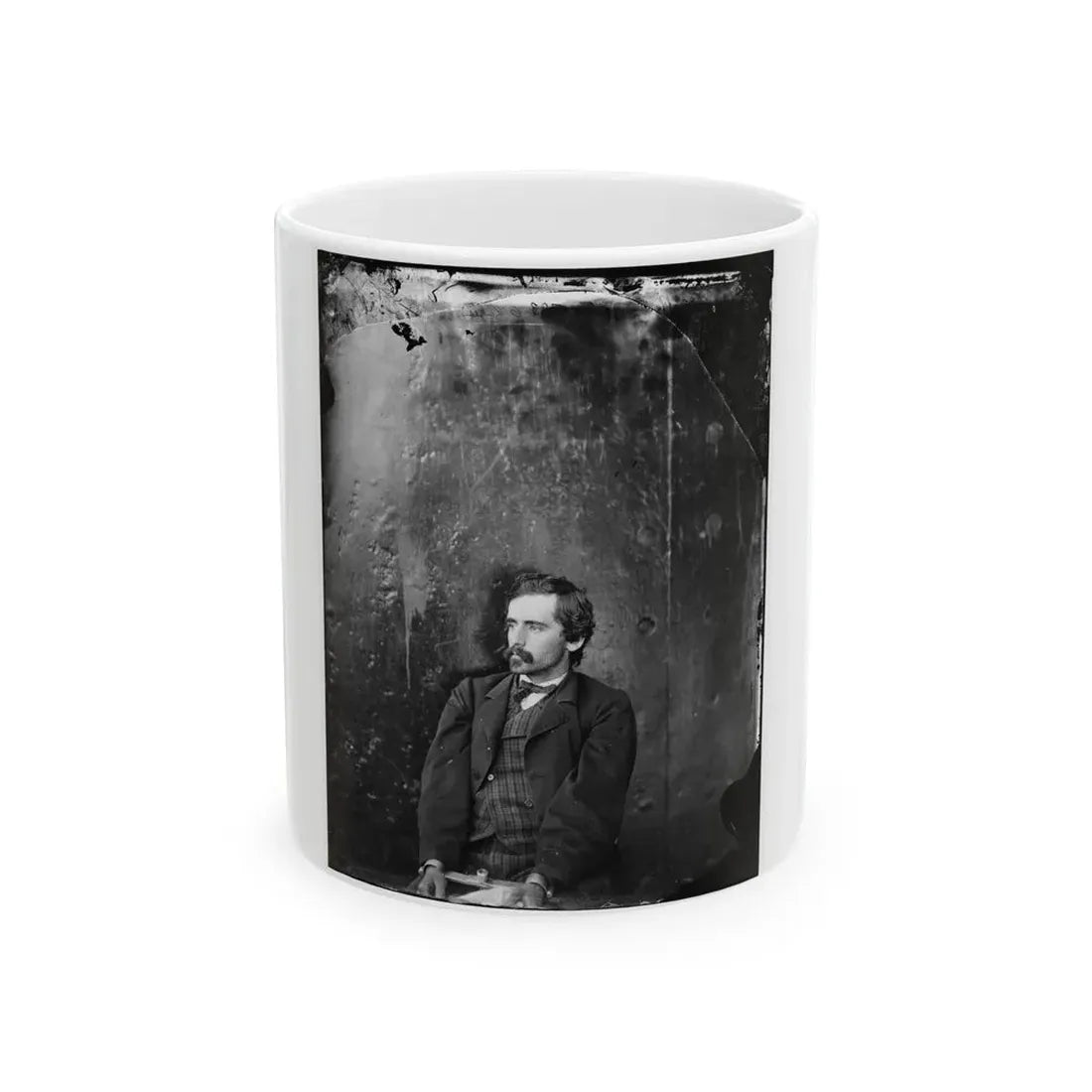 Washington Navy Yard, D.C. Michael O'laughlin, A Conspirator, Manacled (U.S. Civil War) White Coffee Mug 11oz - Go Mug Yourself