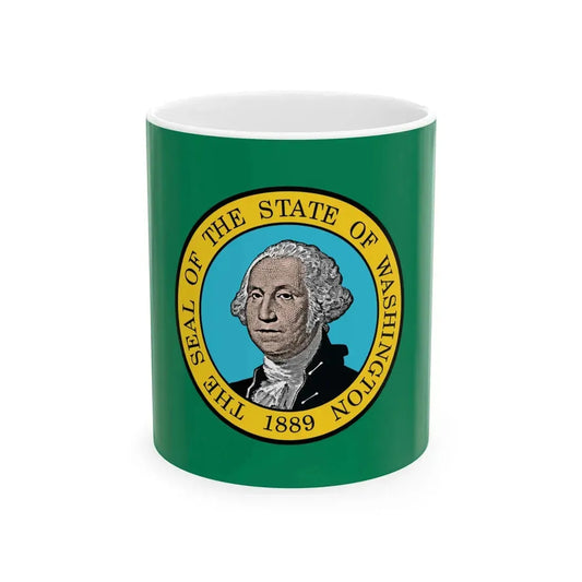 Washington State Flag (United States) White Coffee Mug 11oz - Go Mug Yourself