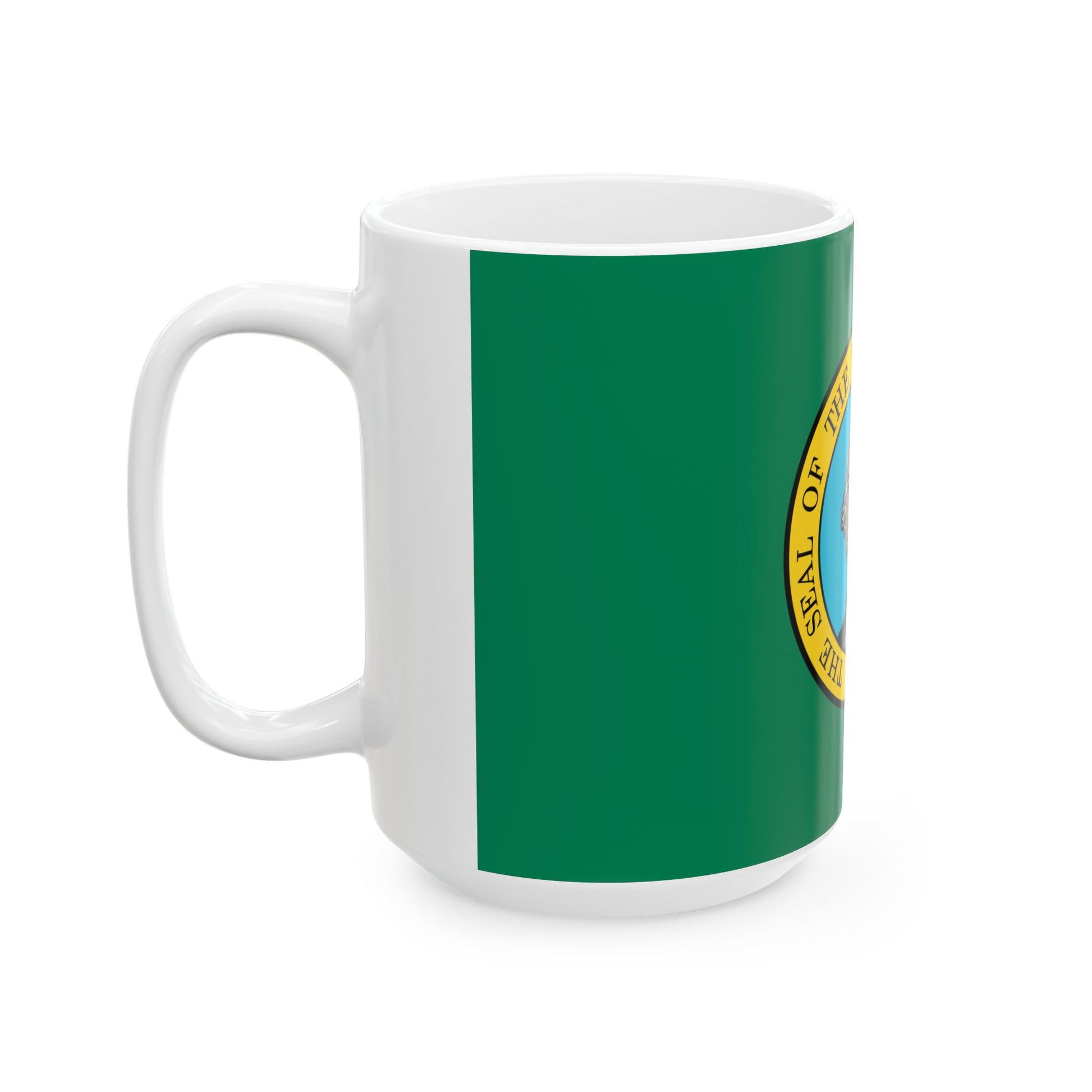 Washington State Flag (United States) White Coffee Mug-Go Mug Yourself