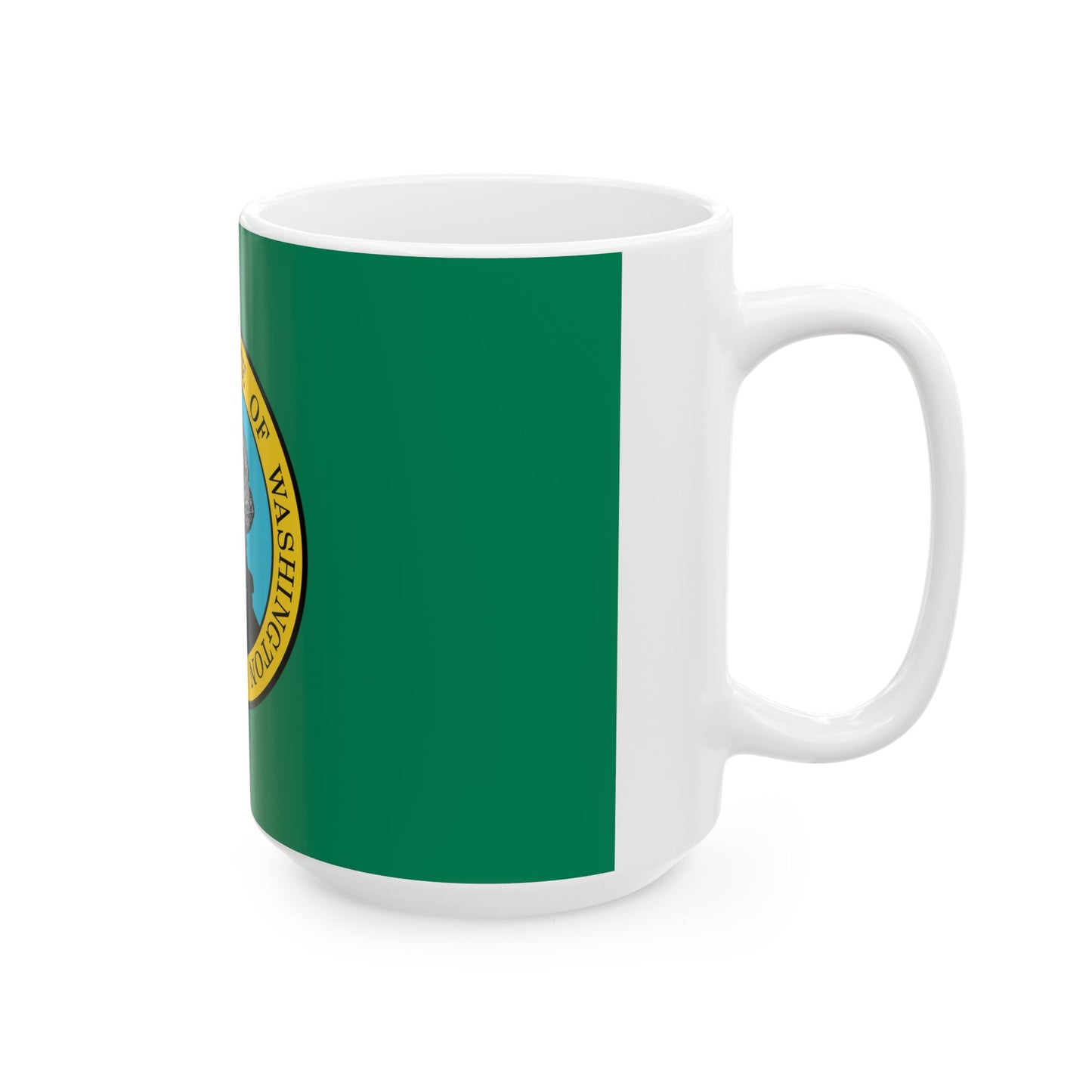 Washington State Flag (United States) White Coffee Mug-Go Mug Yourself