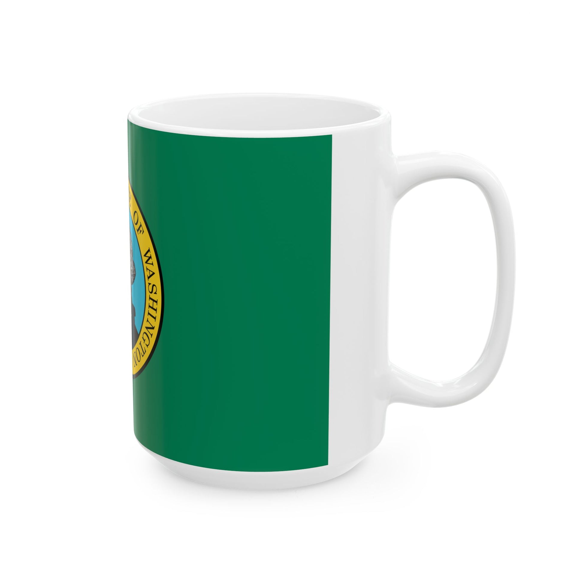Washington State Flag (United States) White Coffee Mug-Go Mug Yourself