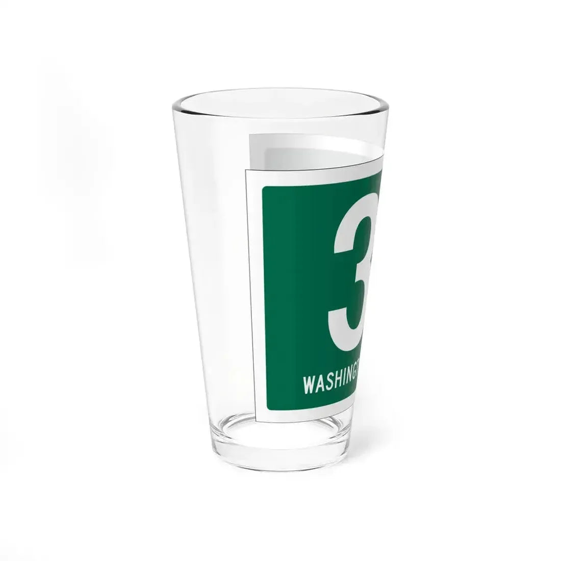 Washington Township Route 32 Paulding County Ohio (Ohio) (Road Sign) Pint Glass 16oz - Go Mug Yourself