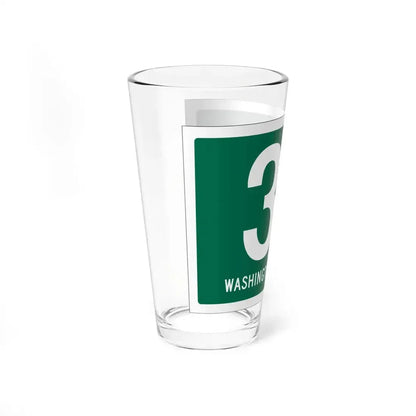 Washington Township Route 32 Paulding County Ohio (Ohio) (Road Sign) Pint Glass 16oz - Go Mug Yourself