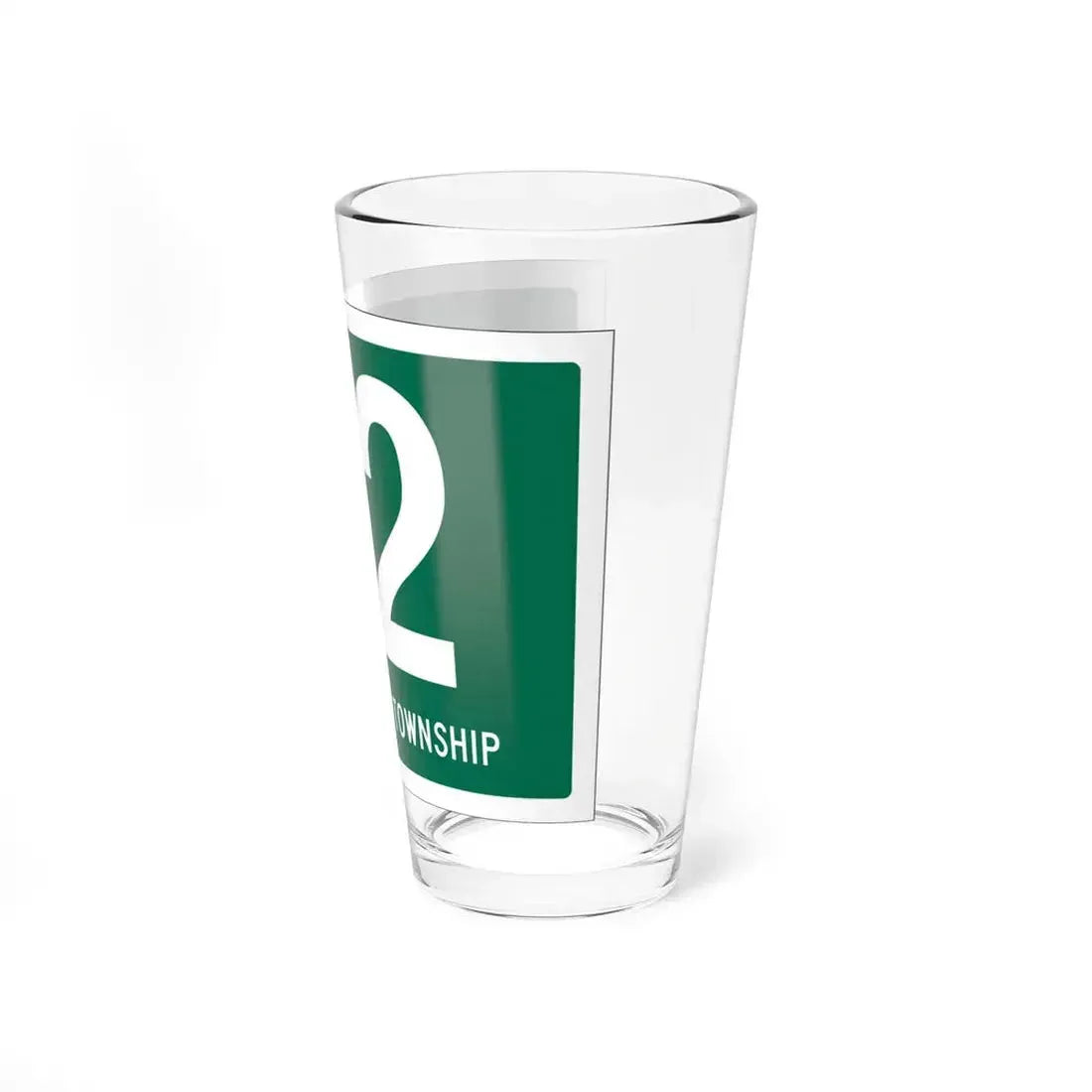 Washington Township Route 32 Paulding County Ohio (Ohio) (Road Sign) Pint Glass 16oz - Go Mug Yourself