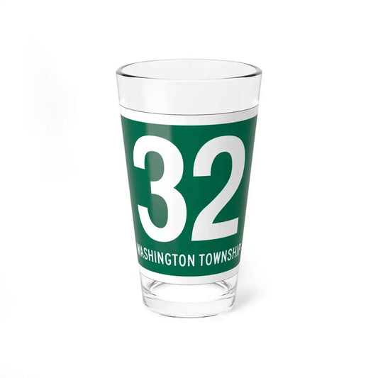 Washington Township Route 32 Paulding County Ohio (Ohio) (Road Sign) Pint Glss 16oz 16oz - Go Mug Yourself