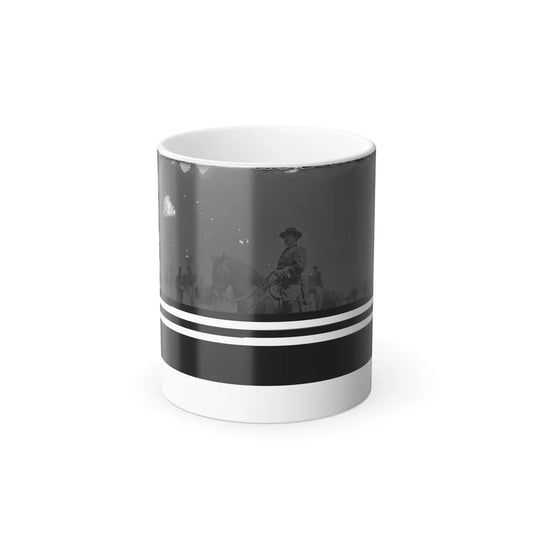 Washington. D.C., Vicinity. Maj. Gen. Alexander M. Mccook on Horseback, Brightwood (U.S. Civil War) Color Changing Coffee Mug 11oz-11oz-Go Mug Yourself