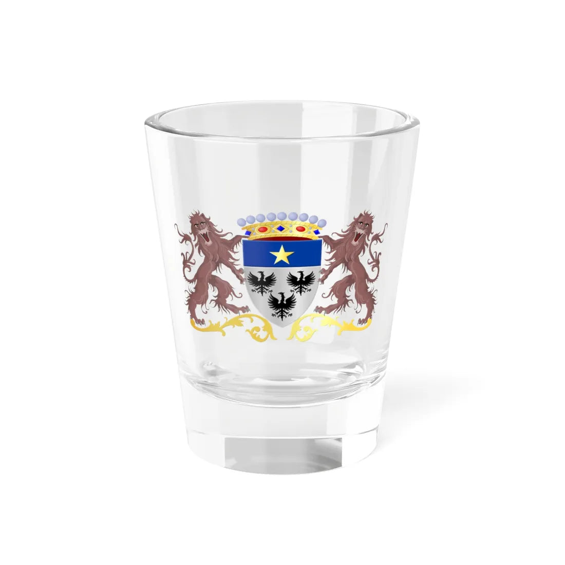 Wasseiges wapen (Belgium) (Coat of Arms) Shot Glass 1.5oz 1.5oz - Go Mug Yourself