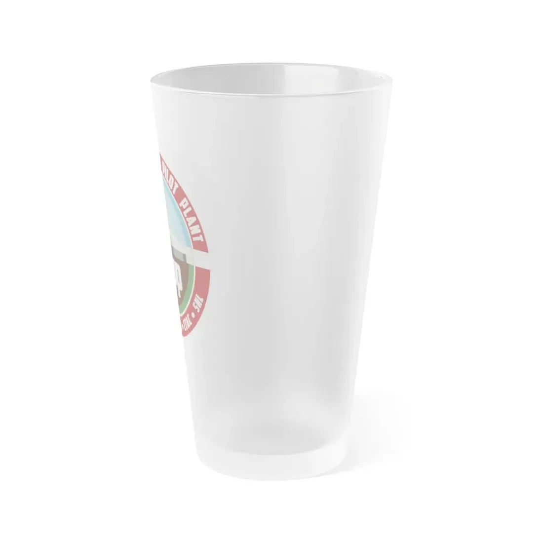 Waste Isolation Pilot Plant - Frosted Pint Glass 16oz - Go Mug Yourself