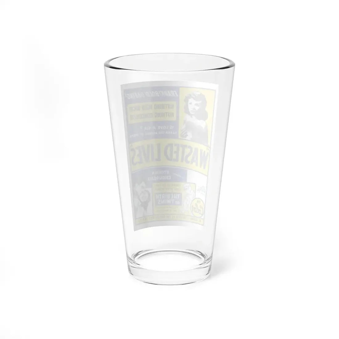 WASTED LIVES 1957 Movie Poster - Pint Glass 16oz - Go Mug Yourself