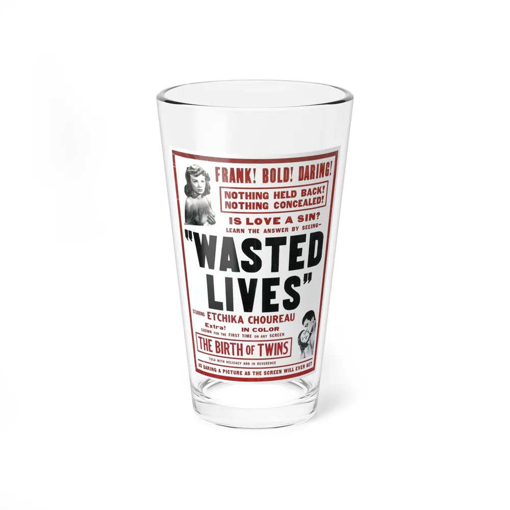 WASTED LIVES (2) 1957 Movie Poster - Pint Glass 16oz-16oz-Go Mug Yourself