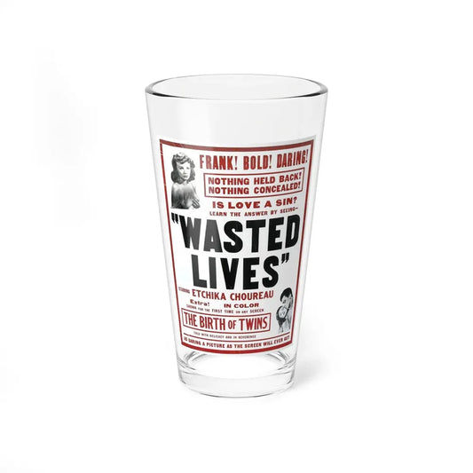 WASTED LIVES (2) 1957 Movie Poster - Pint Glass 16oz 16oz - Go Mug Yourself