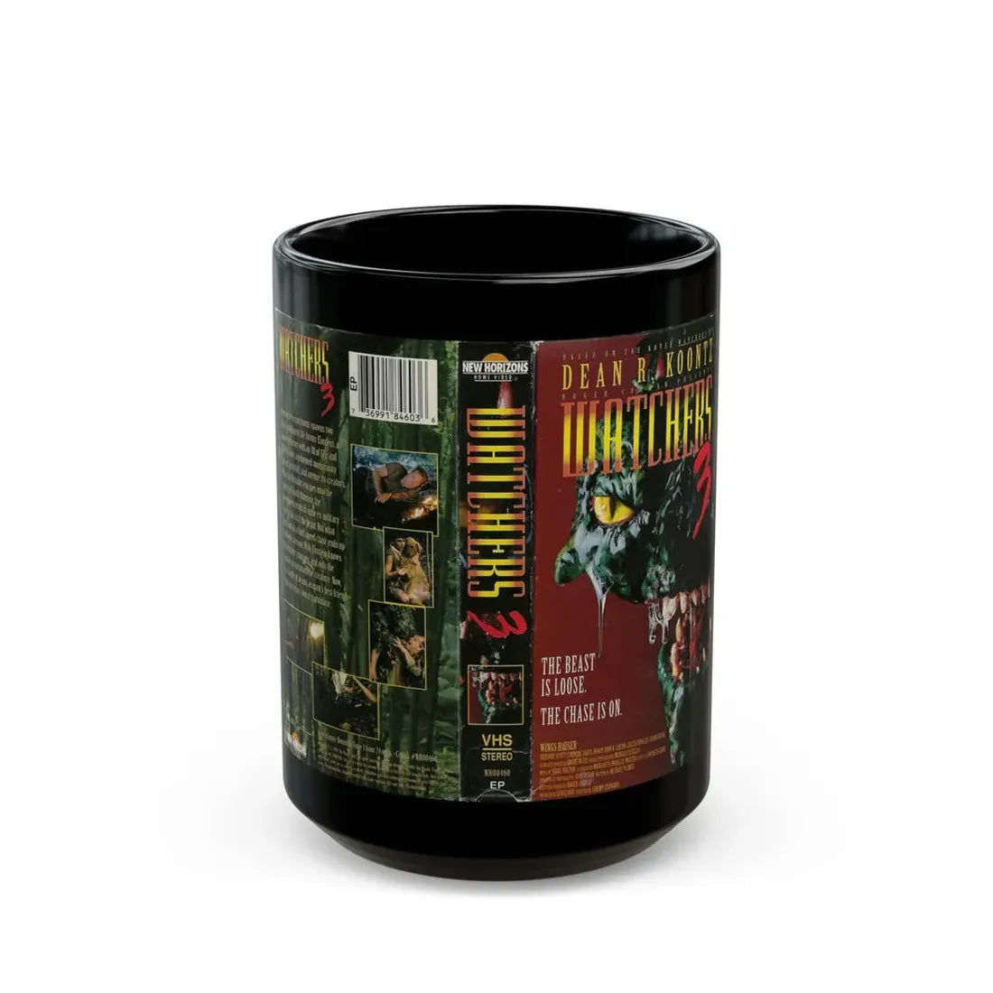 WATCHERS 3 (VHS COVER) - Black Coffee Mug 15oz - Go Mug Yourself