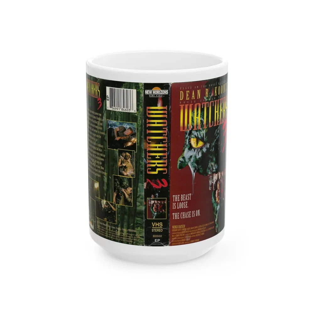 WATCHERS 3 (VHS COVER) - White Coffee Mug-15oz-Go Mug Yourself