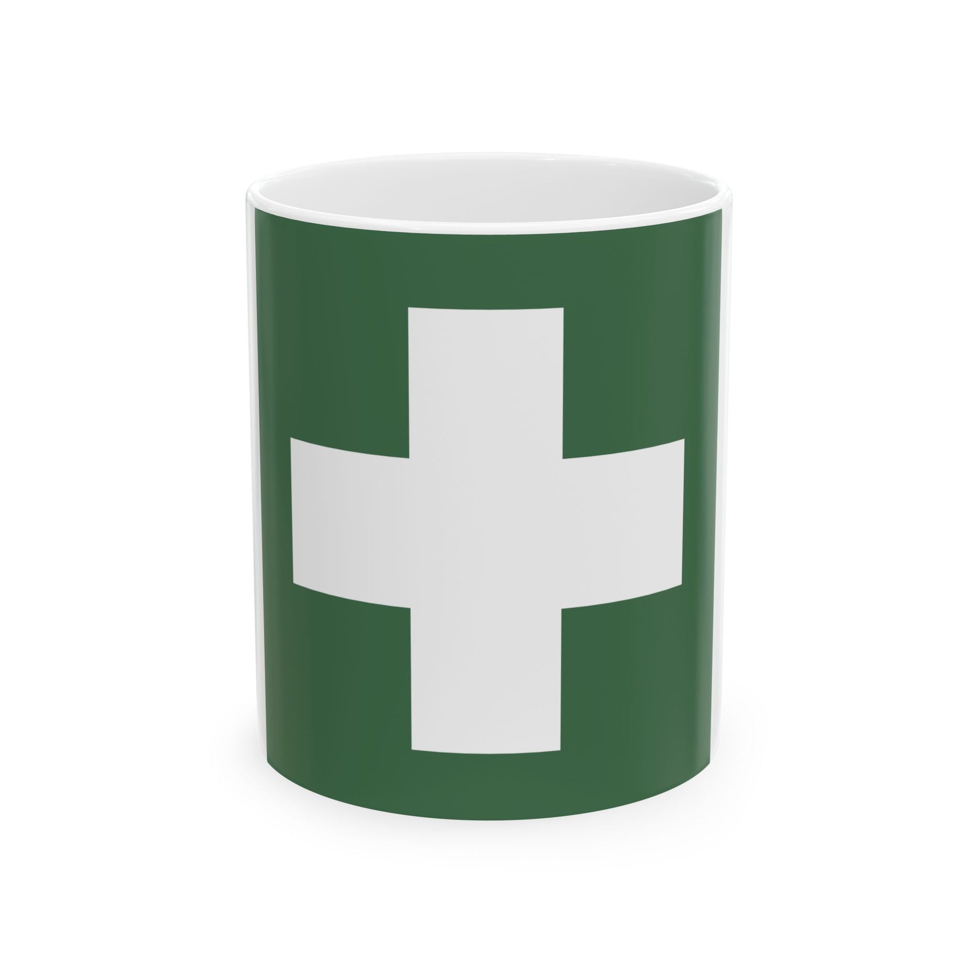 Water ambulance service flag Hungary (Hungary) White Coffee Mug-11oz-Go Mug Yourself