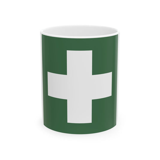Water ambulance service flag Hungary (Hungary) White Coffee Mug-11oz-Go Mug Yourself