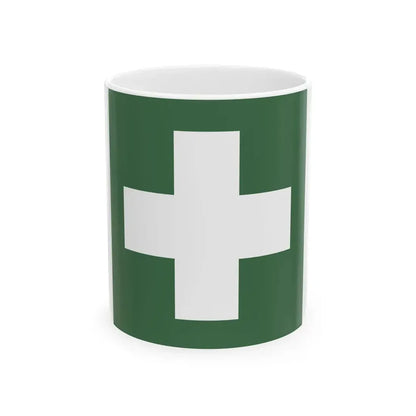 Water ambulance service flag Hungary (Hungary) White Coffee Mug 11oz - Go Mug Yourself