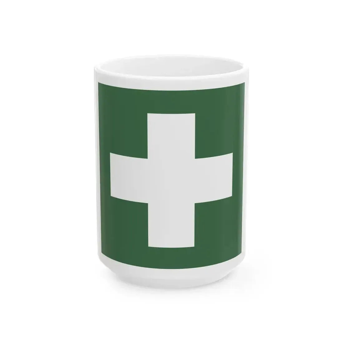 Water ambulance service flag Hungary (Hungary) White Coffee Mug 15oz - Go Mug Yourself
